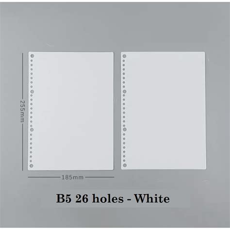 Jual 2 Lembar Haru Pp Cover Binder Untuk Loose Leaf Paper A5 B5