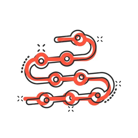 Ícone de linha do tempo em estilo cômico Ilustração em vetor de