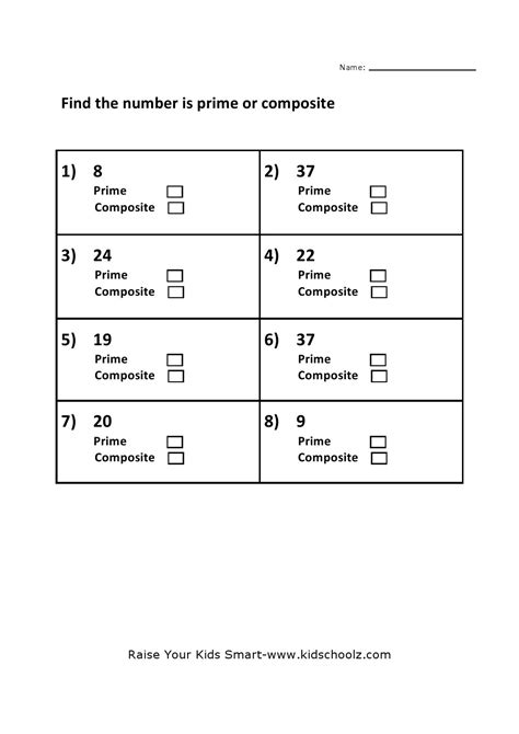 Prime And Composite Numbers Worksheet Teach Starter Worksheets Library