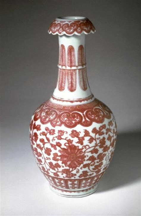 Bottle Vase With Lotus Scrolls Works Asian Art Museum