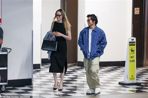 Angelina Jolie Makes A Rare Sighting With Son Pax 20 In West Hollywood After It Is Revealed Ex