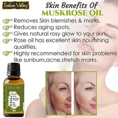 Indus Valley Pure Musk Rose Essential Oil For Skin Care Packaging