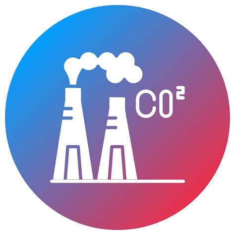 Imagen Vectorial Del Icono De Gas De Efecto Invernadero Se Puede Usar