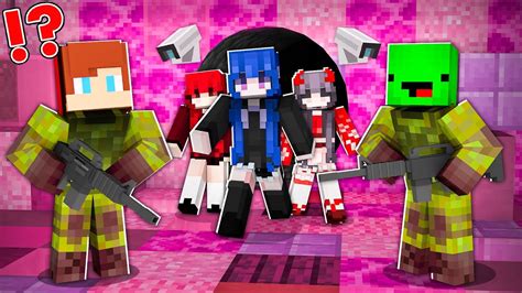 How Mikey And Jj Became War Vs Girls In Minecraft Maizen Mizen Mazien