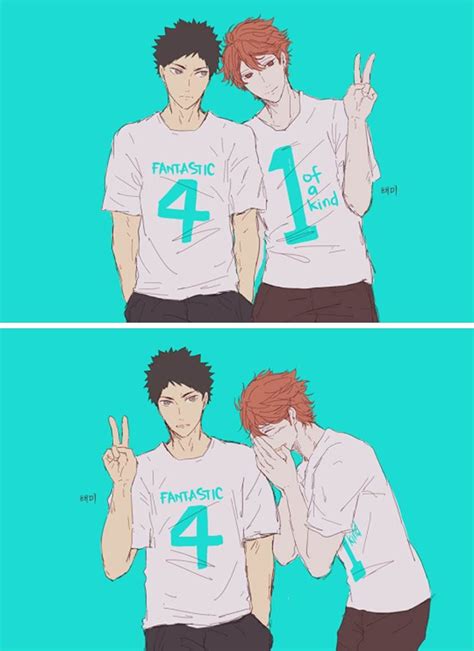 Oikawa X Iwaizumi Haikyuu Anime Iwaoi Haikyuu Fanart