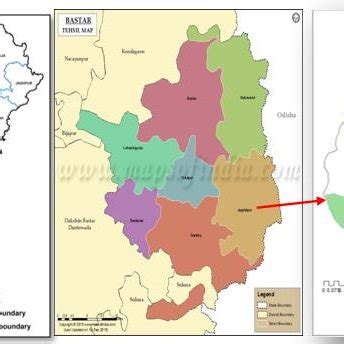 Location Map of the Dharmaur Micro-Watershed in Bastar district of ...