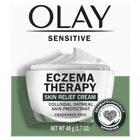 Olay Sensitive Skin Eczema Therapy Face Moisturizer With Colloidal Oatmeal Fragrance Free 1 7