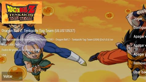 Dragon Ball Z Tag Team Tenkaichi Ppsspp Mobile Android Gameplay Youtube