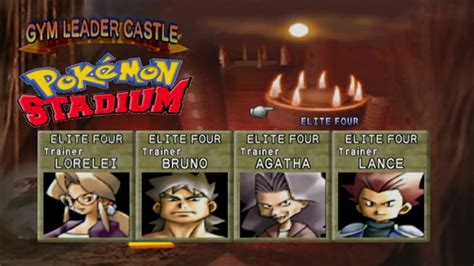 Pokémon Stadium Gym Leader Castle R1 VS Elite Four YouTube