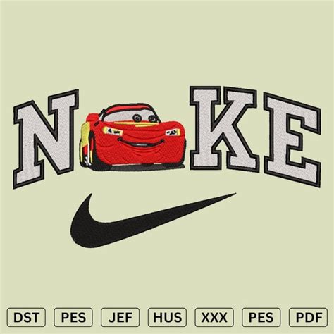 Nike Lightning Mcqueen Embroidery Design Nike Machine Embr Inspire