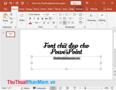 Bộ Font Chữ Powerpoint đẹp Nhất