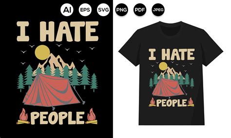 I Hate People Graphic by merchvector · Creative Fabrica