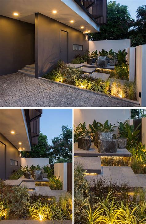 Landscaping Ideas - A Small Front Garden With Overlapping Steps, Hidden ...