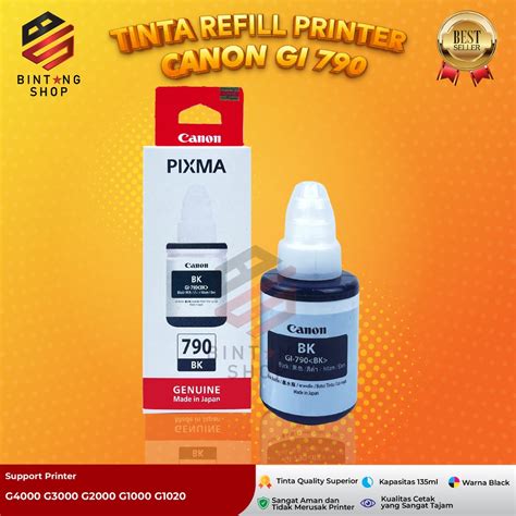 Jual Tinta Canon Gi Black Tipe Printer G G G G