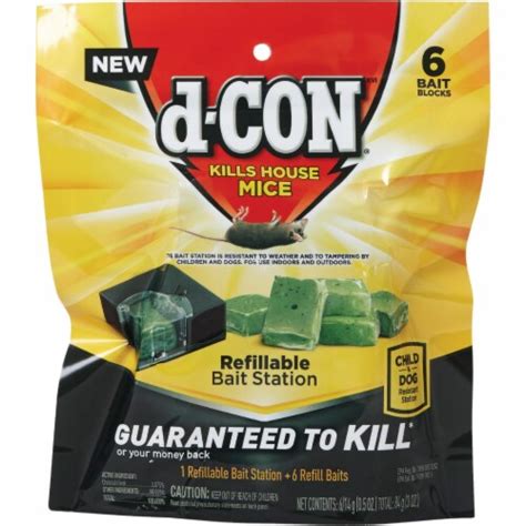 D-Con Refillable Corner Fit Mouse Bait Station (6-Refill) 1920098665, 1 ...