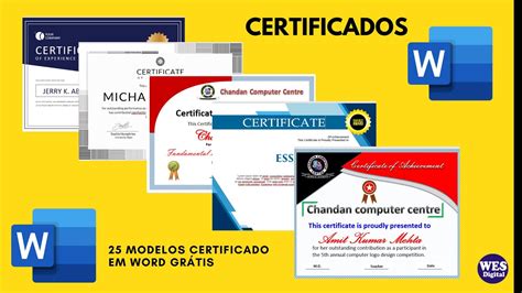 Fazer Certificado No Word Image To U