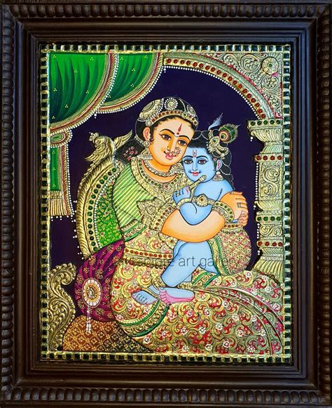 Tanjore Painting Ship Paintings Carat Gold Easy Clip Model