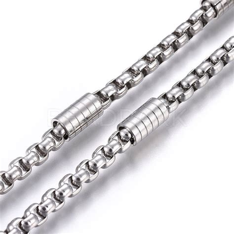 304 Stainless Steel Box Chains Beadpark