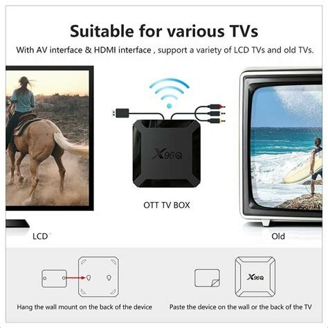 Смарт ТВ - приставка X96Q Android 10 2.4G Wifi Allwinner H313 ...