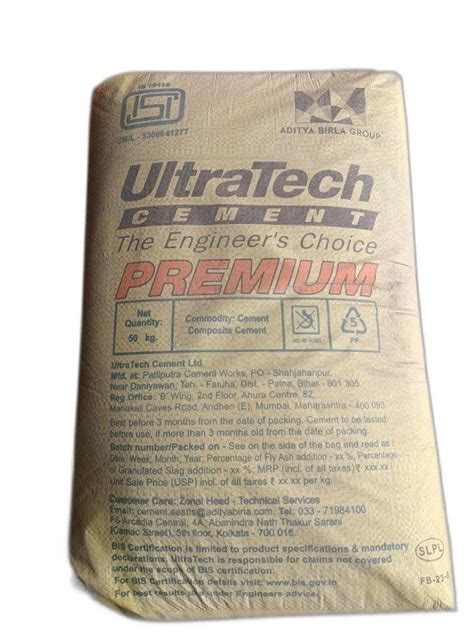 50 Kg Ultratech Premium Cement At Rs 415 Bag Ultratech Concrete