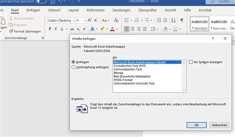 Excel Tabelle In Word Einf Gen So Gelingt Es Problemlos Ionos