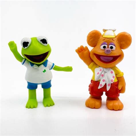 Disney Toys Disney Jr Muppet Babies Fozzie Bear Kermit The Frog Pvc