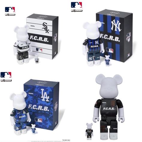 Bearbrick X Fcrb X Mlb Carousell