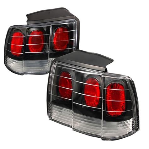 99 04 Ford Mustang Euro Style Altezza Tail Lights Black