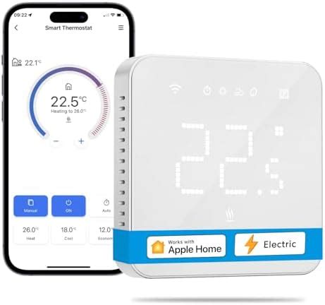 Meross Smart Electric Thermostat Underfloor Heating WLAN Room