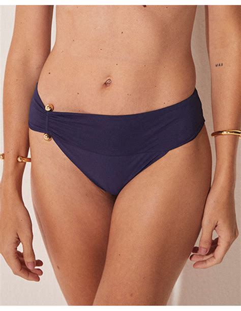 Bikini Bottoms Bottom Bikini Lacinho Veleiro Azul Marinho Brand Agua