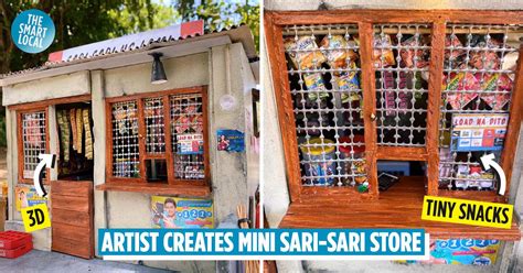 Artist Creates Mini Sari-Sari Store Featuring Tiny Tsitsirya And Beverages