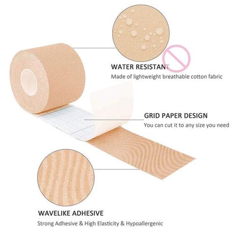 Jual Termurah Tape Boob Bra Body Tape M Nude Cm