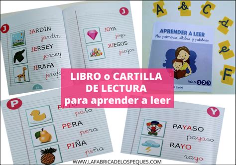 Libro o cartilla de lectura para aprender a leer La fábrica de los peques