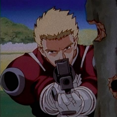 Trigun Icons I Love Him Peace And Love Vash Stampede Poppies Geek