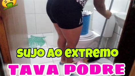 Sujo Ao Extremo Faxinando Banheiro Youtube