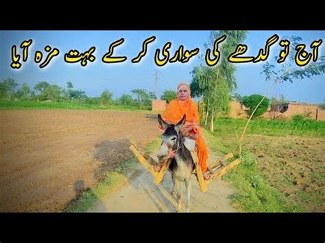 Aj Donkey Riding Kr K Bahut Maza Aya Mumtaz Village Fashion Youtube