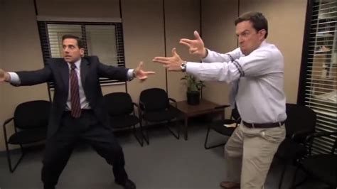 The Office Finger Gun Standoff