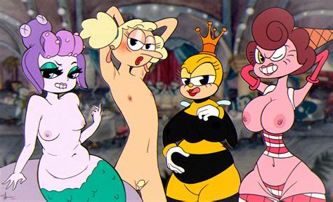 Rule 34 Accurate Art Style Anthro Aobacarry Baroness Von Bon Bon Cala Maria Cuphead Game