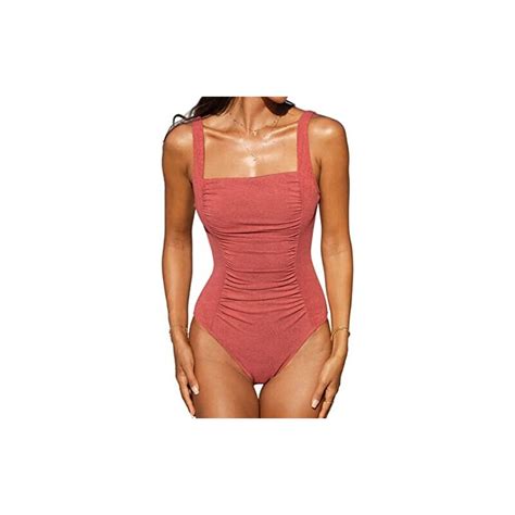 CUPSHE Costume Da Bagno Intero Da Donna Con Spalline Regolabili Con