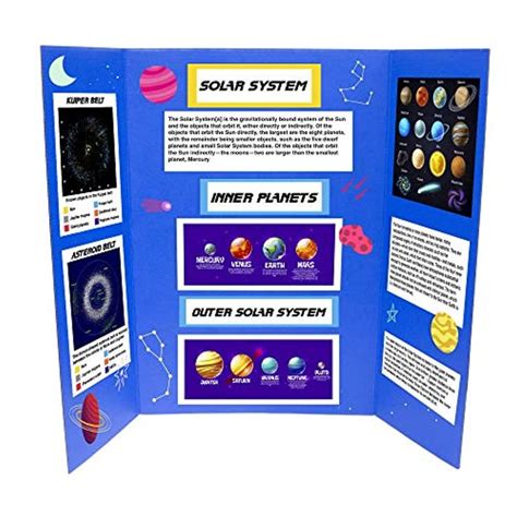 Buy The Tri Fold Display Cardboard Panel For Presentation Science