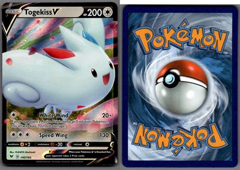 2020 Pokemon Vivid Voltage 140 185 Togekiss V Holo Ultra Rare EBay