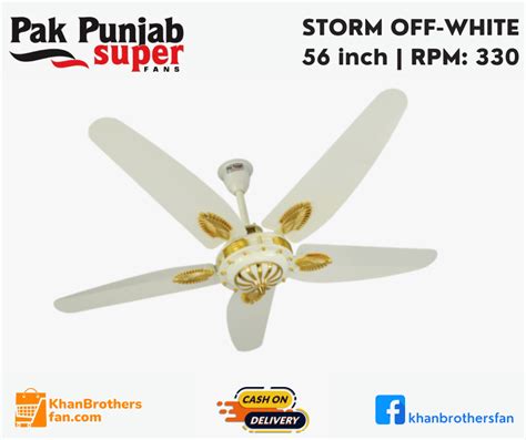 Pak Punjab Ceiling Fan Model Storm 5 Blades Size 56 Inch Rpm