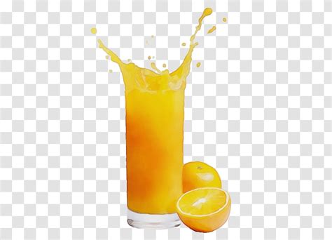 Orange Drink Drink Juice Fuzzy Navel Harvey Wallbanger Transparent Png