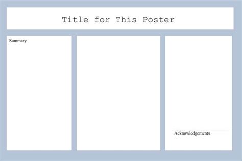 Poster template | PPT