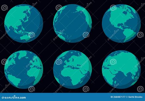 地球的地球球 地球形世界地图 矢量图插图 向量例证 插画 包括有 图象 大陆 背包 概念 要素 268487177