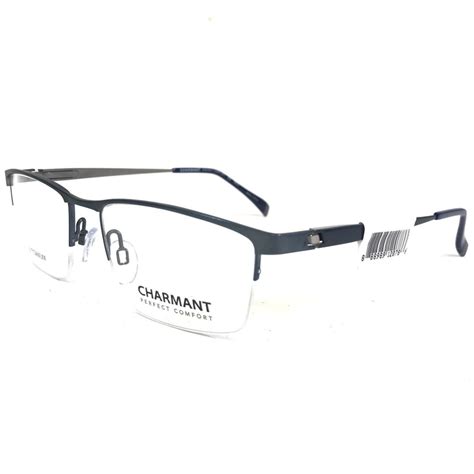 Charmant Eyeglasses Frames Ch29500 Bl Half Rim Square… - Gem