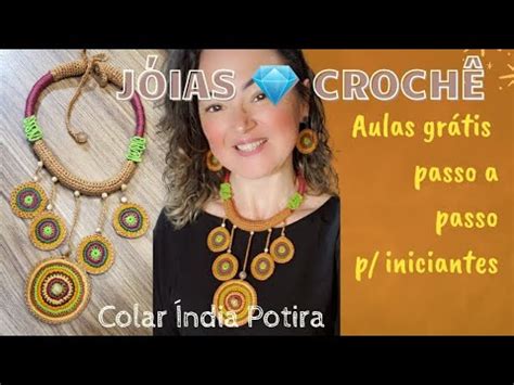 Colar Croch Potira Renatinha Arteira Acessoriosdecroche