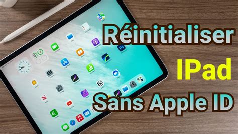 Comment R Initialiser Un Ipad Sans Identifiant Apple Youtube