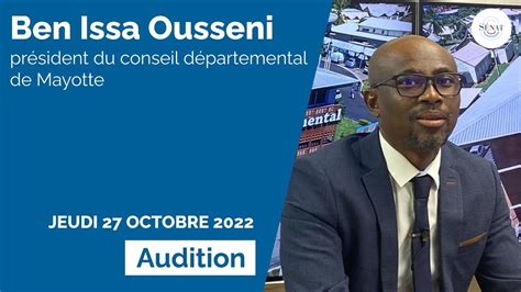 Audition De Ben Issa Ousseni Pr Sident Du Conseil D Partemental De