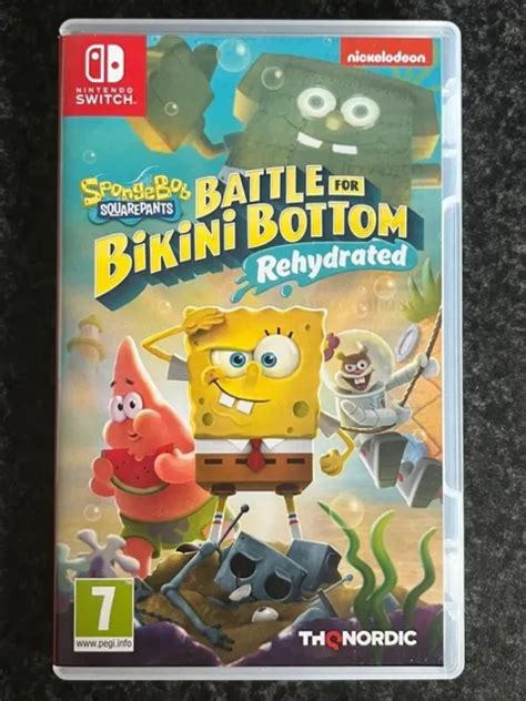 SPONGEBOB SQUARE PANTS Battle For Bikini Bottom Rehydrated Nintendo Switch PAL EUR